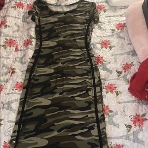 Camo print dress